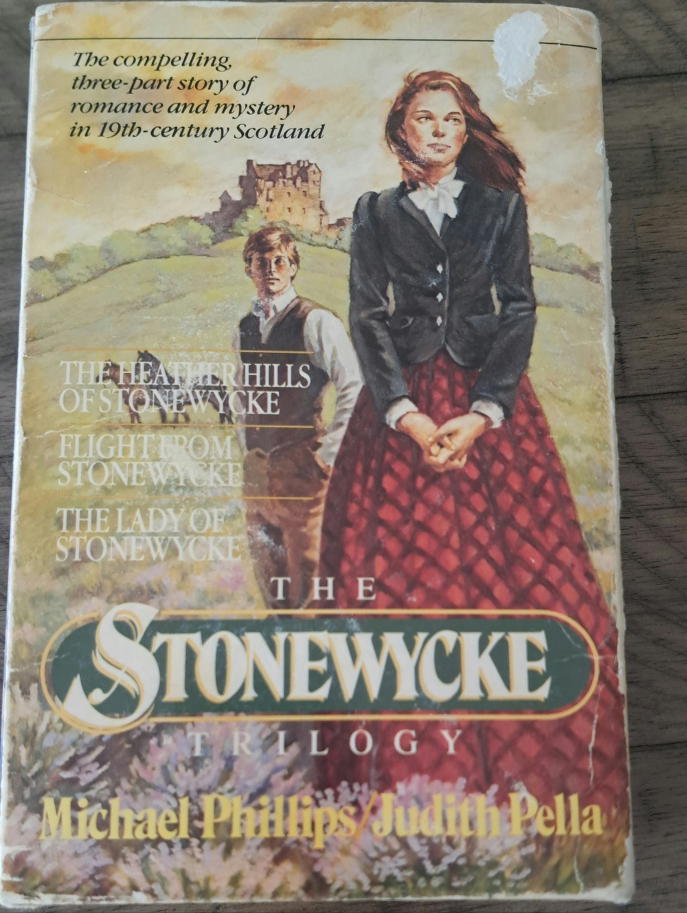 The Stonewycke Trilogy Vintage Paperback - Red Plaid Dress Cover